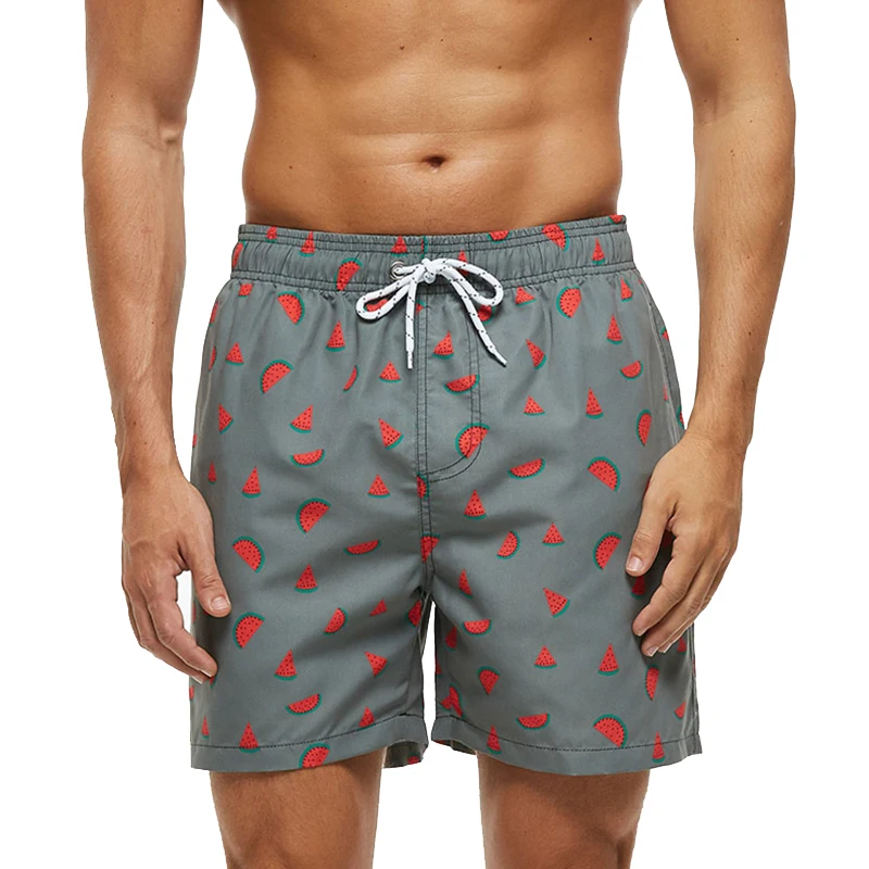 Escatch брендовые быстросохнущие пляжные шорты мужские пляжные шорты Бермуды мужские шорты - Цвет: Mini Melon