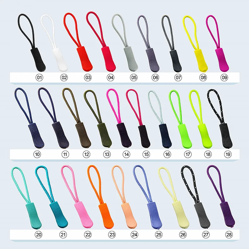 Zipper Repair Kit Zipper Pullers Zipper Sliders Zipper Heads Replacement Clip Buckle Zipper Puller for Travel Bag Suitcase Tent Backpack 10pcs