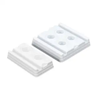 

100pcs/lot Dental Laboratory Palette Mixing Plate Disk Plastic Stir Mix Materials Tray Lab Tools 2 Slots 4 Slots for Sales