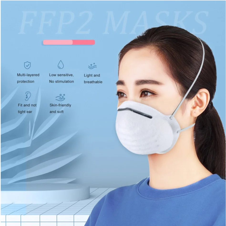 

N95 Respirator Protective Face Masks 95% Respirator Breathing Mask Noish Approved