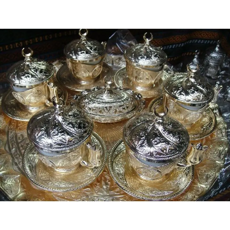 Аутентичный османский стиль ручной работы Медь турецкий кофе и эспрессо