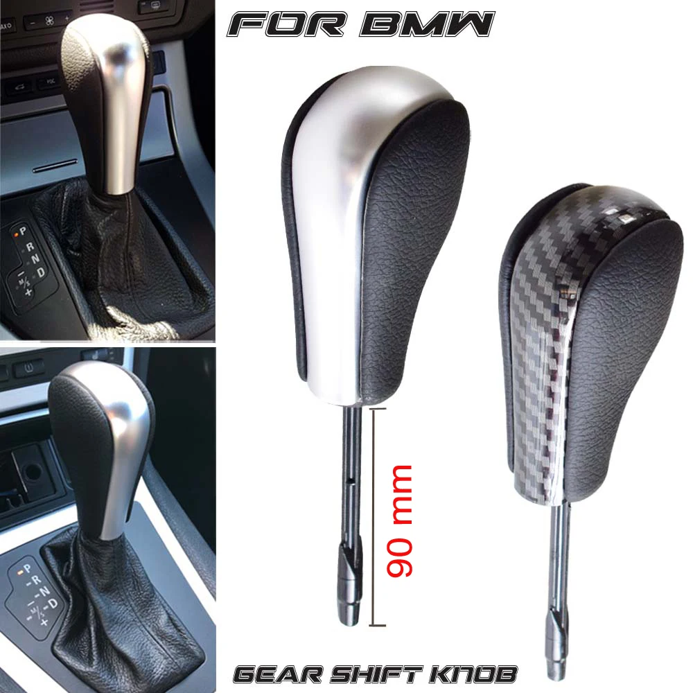 Подходит для E81 E82 E87 E90 E91 E92 E93 E36 E38 E39 E46 Z4 Z3 E53 X5 X3 E60 E61 Авто углеродное волокно ABS Шестерни Ручка рычага переключения