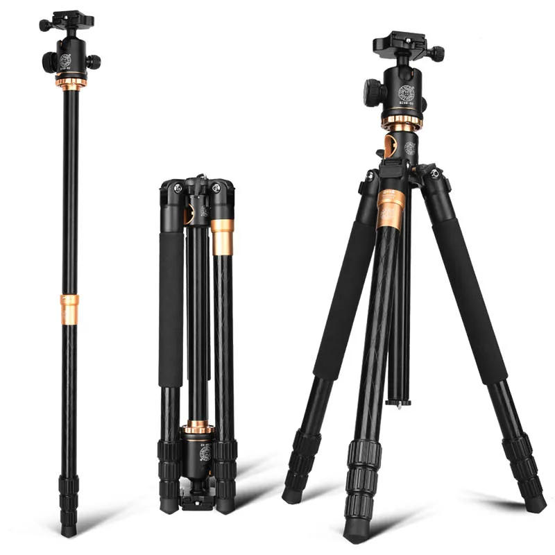  Portable Compact Travel Horizontal System Tripod Q999H Professional Camera Tripods 61 Inch for Leic