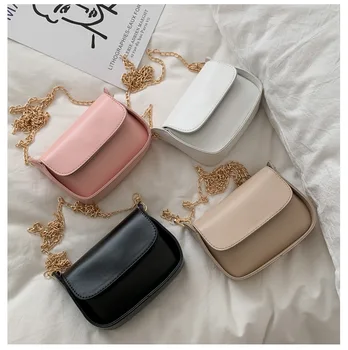 

2020 new spring and summer fashion Hong Kong style wild simple retro small round bag female mini chain shoulder messenger bag