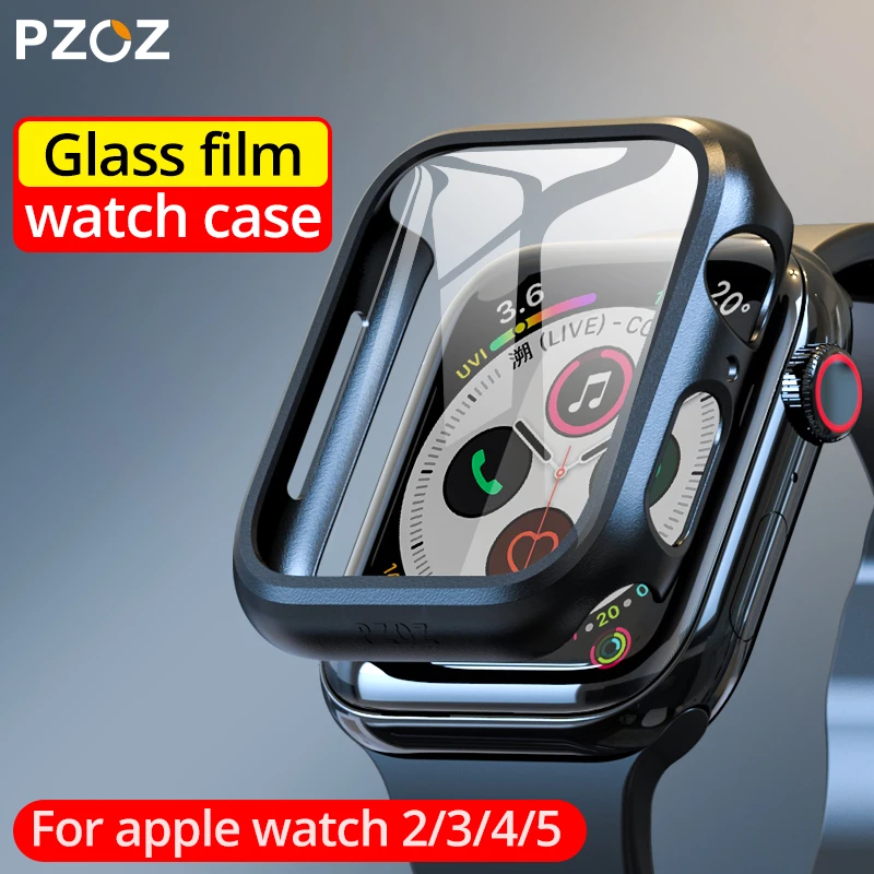 Чехол PZOZ для apple watch 4 5 40 мм 44 Защитная пленка 1 2 3 38 42 мм|Бамперы| |