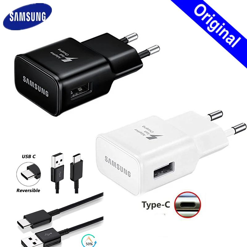 Оригинальное быстрое зарядное устройство Samsung 9 В/1 67 А зарядный адаптер usb c кабель