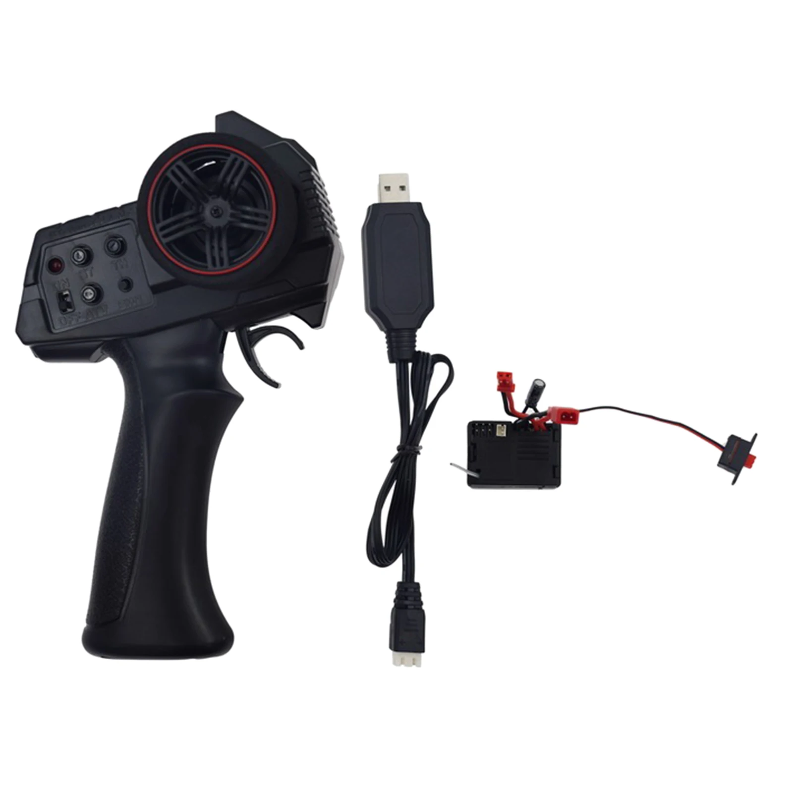 AX7S 2.4GHz 3CH 2 in 1 Remote Control Transmitter and Receiver USB Cable for RC Car Vehicle Boat Accessories Pats