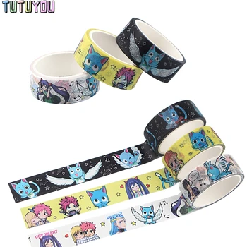 

PC2159 1pcs Anime Series Fairy Tail Washi Tapes Life Stationery Decorative Adhesive Scrapbooking DIY Paper Office Stickers