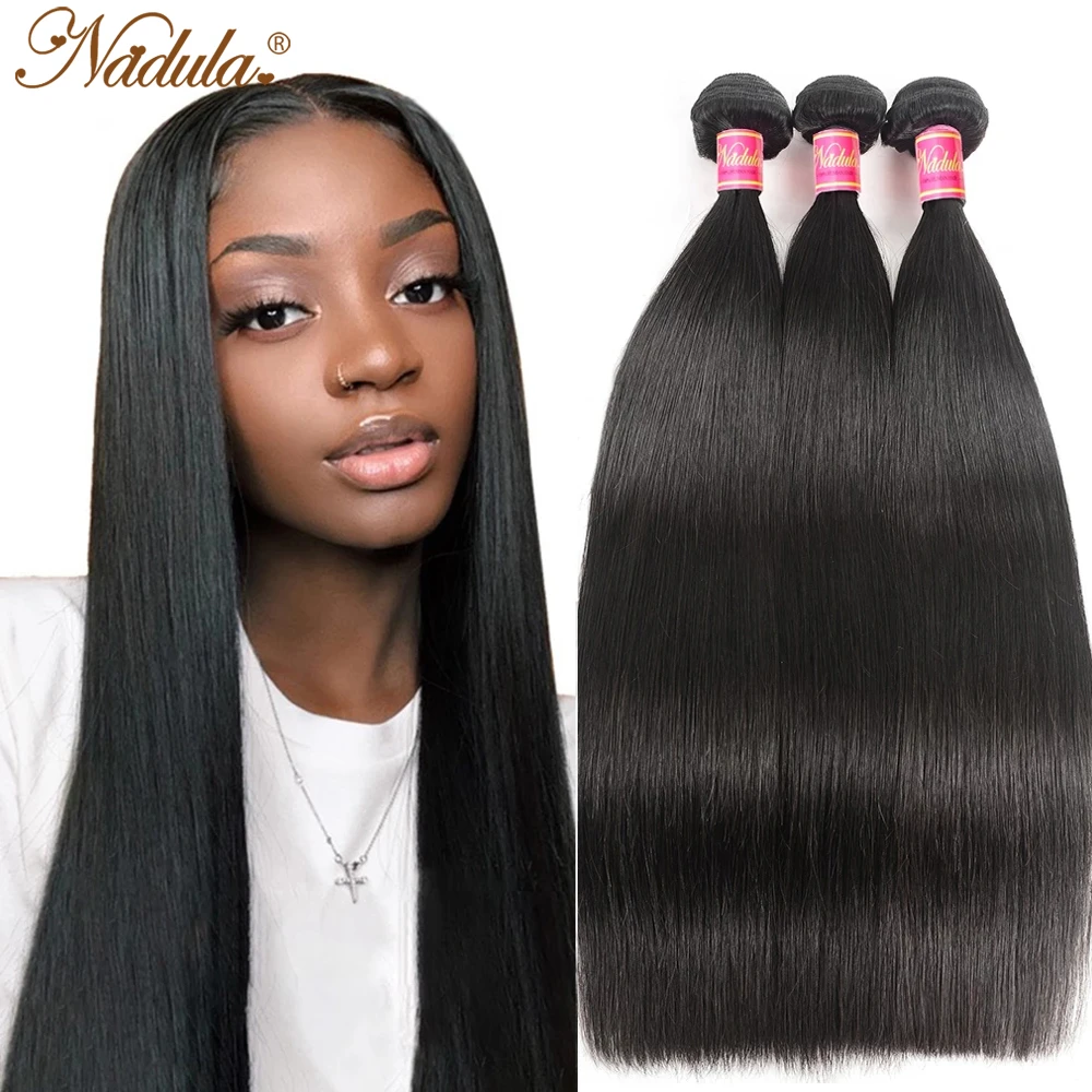 Nadula Hair 1 Bundle Indian Hair Straight Human Hair Weaves 8 30inch Remy Hair Extensions Natural Color Free Shipping Hair Weaves Aliexpress