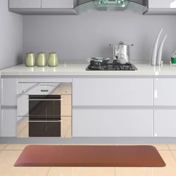 

24"x70"x 3/4"Beauty Salon Rectangle Anti-Fatigue Mat Salon Mat Kitchen Mat Ergonomically Engineered, Non-Slip,Waterproof Brown