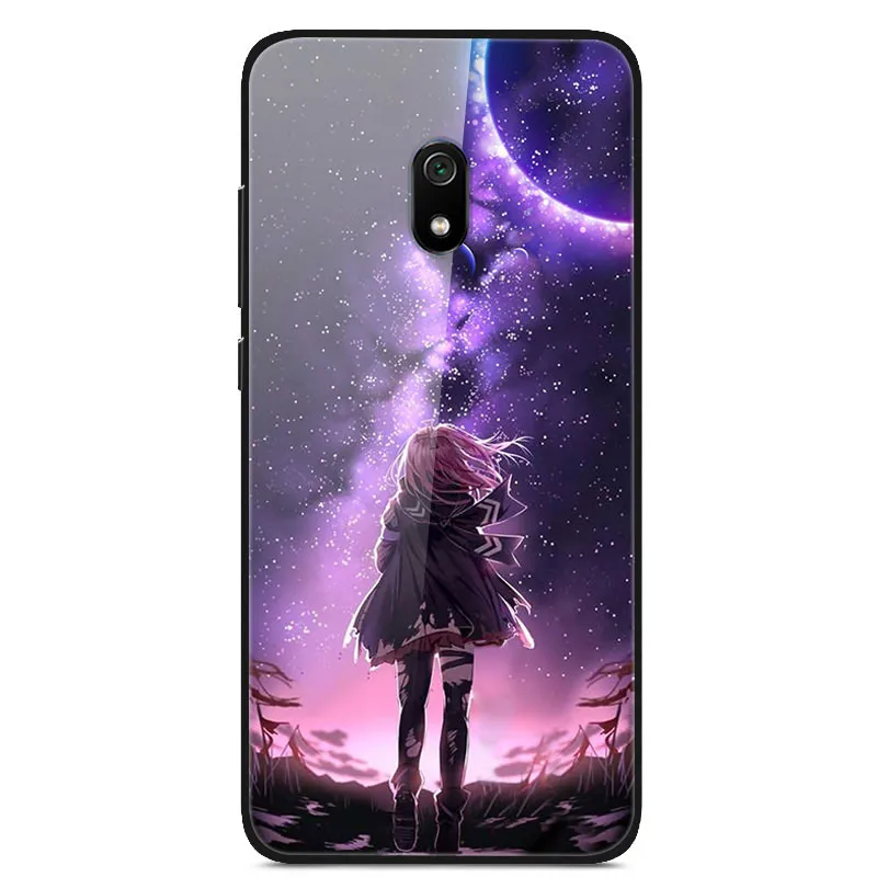Для Xiaomi Redmi 8A чехол силиконовый бампер стекло твердая задняя крышка для Xiomi Redmi 8A чехол для телефона s защитные оболочки Fundas Redmi8A