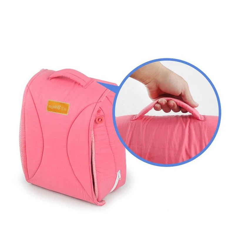 Pink Переносная детская кроватка в кровати детская кроватка складная дорожная детская кроватка для новорожденных съемная и моющаяся кровать гнездо - Цвет: Pink