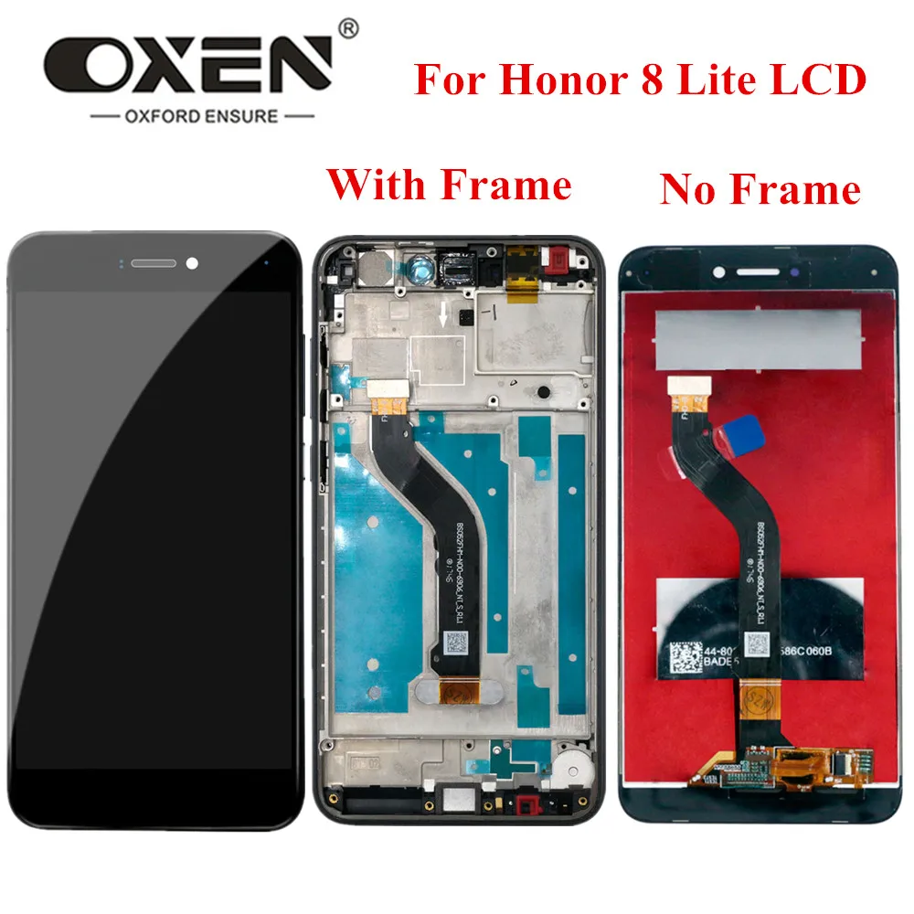ЖК-дисплей OXEN для Huawei Honor 8 Lite сенсорный экран с дигитайзером в сборе рамкой PRA-TL10 LA1