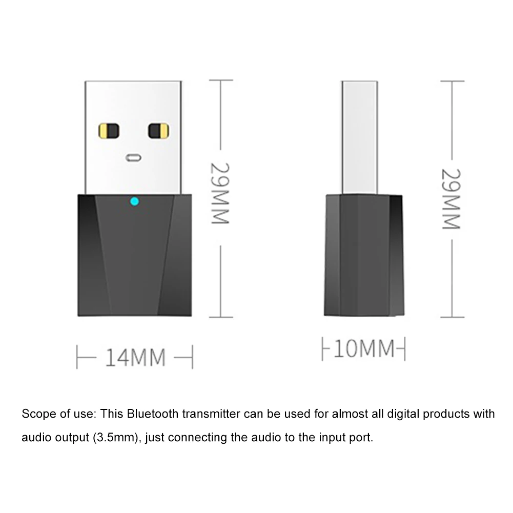 Мини USB Bluetooth аудио передатчик Bluetooth адаптер ТВ аудио передатчик X1 Bluetooth передатчик