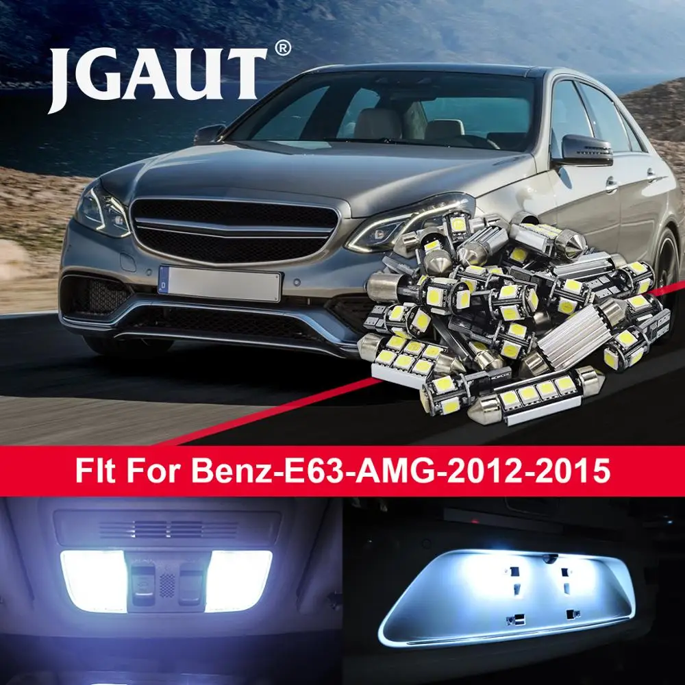 JGAUT 10 шт. Doom Light Blub Для Mer-cedes Be-nz E63 AMG 2012-15 Автомобильные светодиодные лампы Комплект