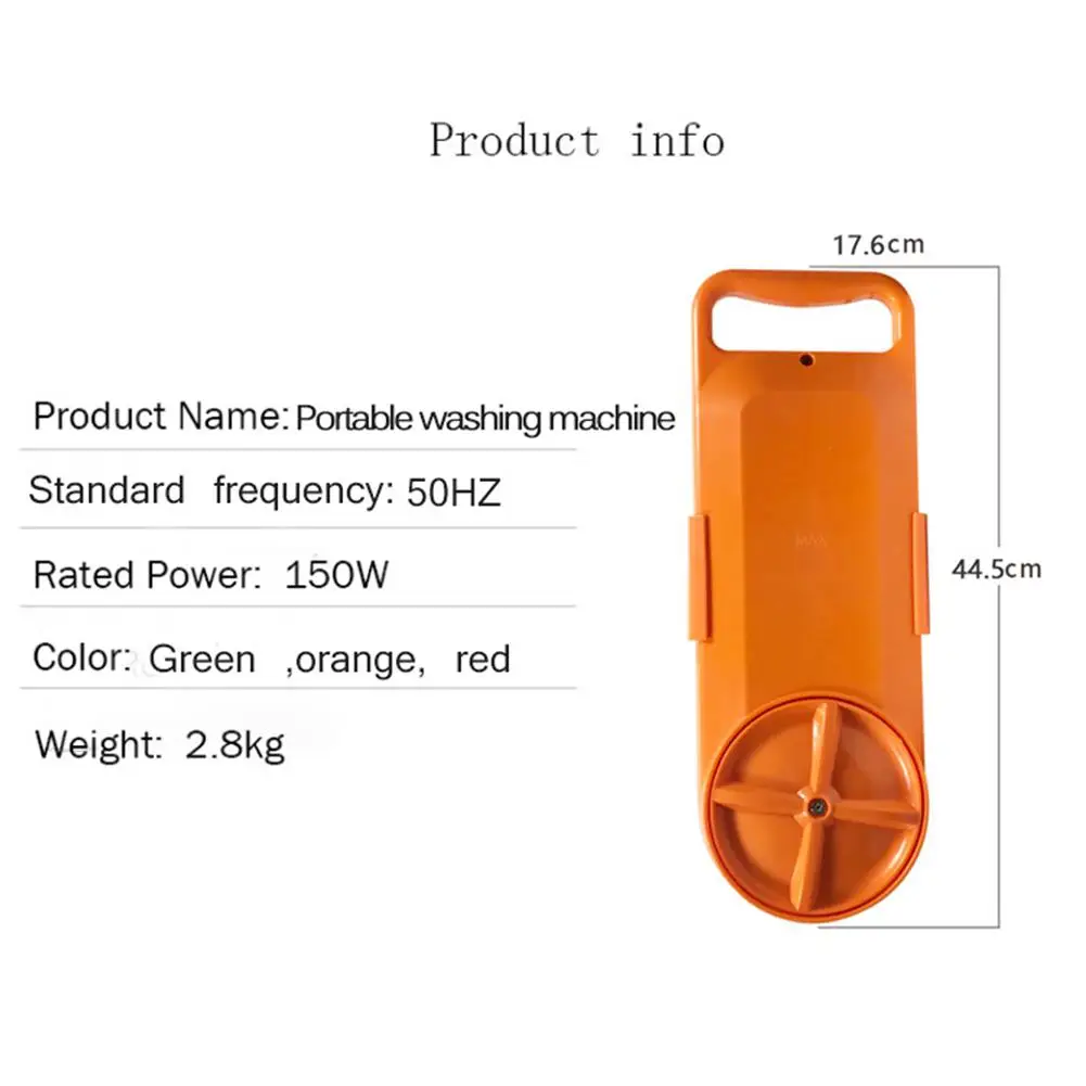  Adoolla Portable Mini Washing Machine Bucket Clothes Washer for Travel