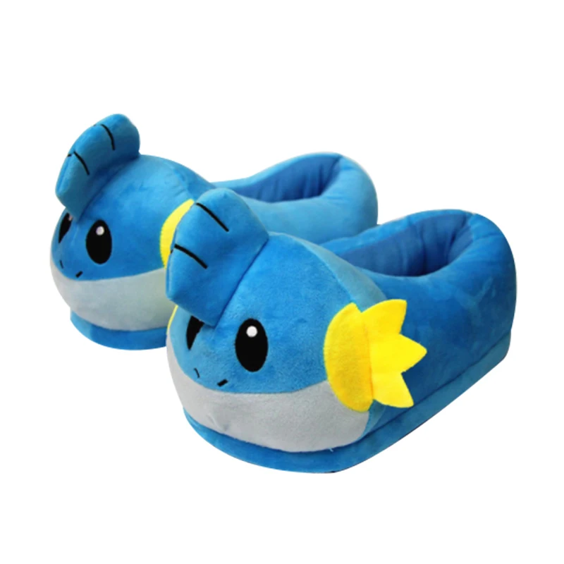 Мягкая Плюшевая обувь 28 см; Psyduck Snorlax Gengar Mudkip Eevee Sylveon Umbreon; Домашние зимние теплые модные тапочки; подарок