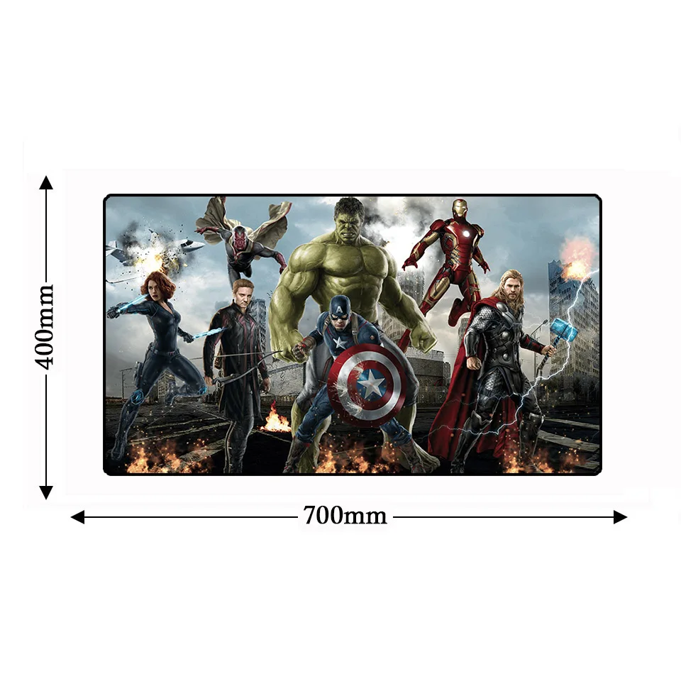 Большой коврик для мыши Коврик противоскользящий игровой Avengerse компьютерный замок край Бесконечность война клавиатура ноутбук Настольный коврик для мыши коврик 70*40 см
