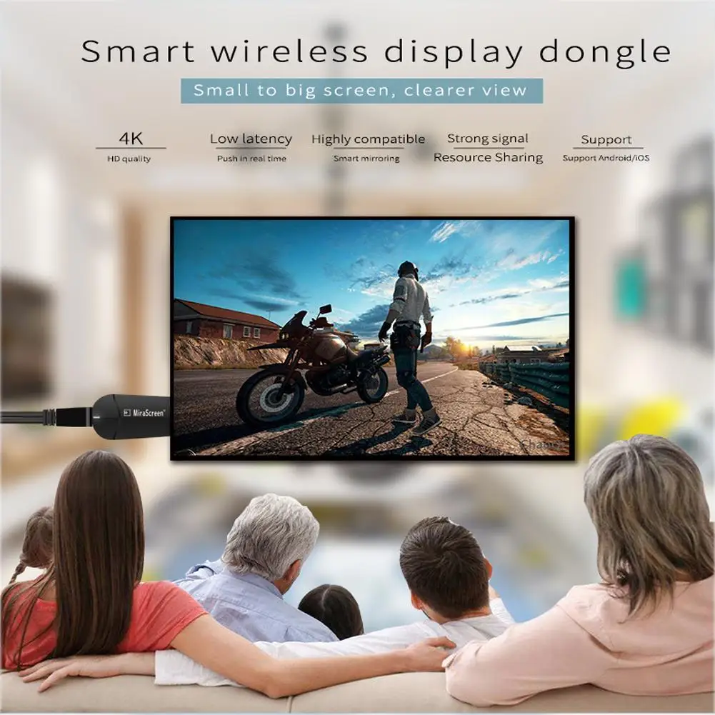 Беспроводной HDMI мобильный телефон транспортный плеер 4K HD изображение приемник ключ HDMI кабель MiraScreen HDMI кабель