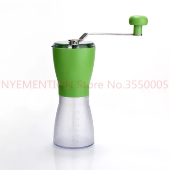 

Coffee Grinder Manual Washable Ceramic Core Stainless Steel Handle Food Beans Nuts Kitchen tools 60g Manual Coffee Grinder 20pcs