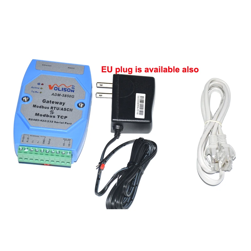 ADM-5850G Industrial Modbus gateway server MODBUS RTU/ASCII to Modbus TCP support PLC serial port smart home gateway