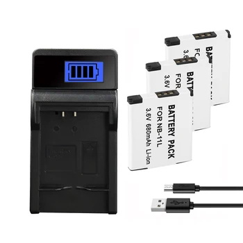 

NB-11L NB 11L Battery For Canon A2600 A2300 IS A2400 A3500 A4000IS IXUS 125 132 140 240 245 265 155 HS 680mAh NB11L Batteries