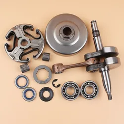 Virabrequim rolamento selo de óleo cilindro embreagem aro roda dentada arruela kit para husqvarna 365 371 372 372xp 362 motosserra peças reposição