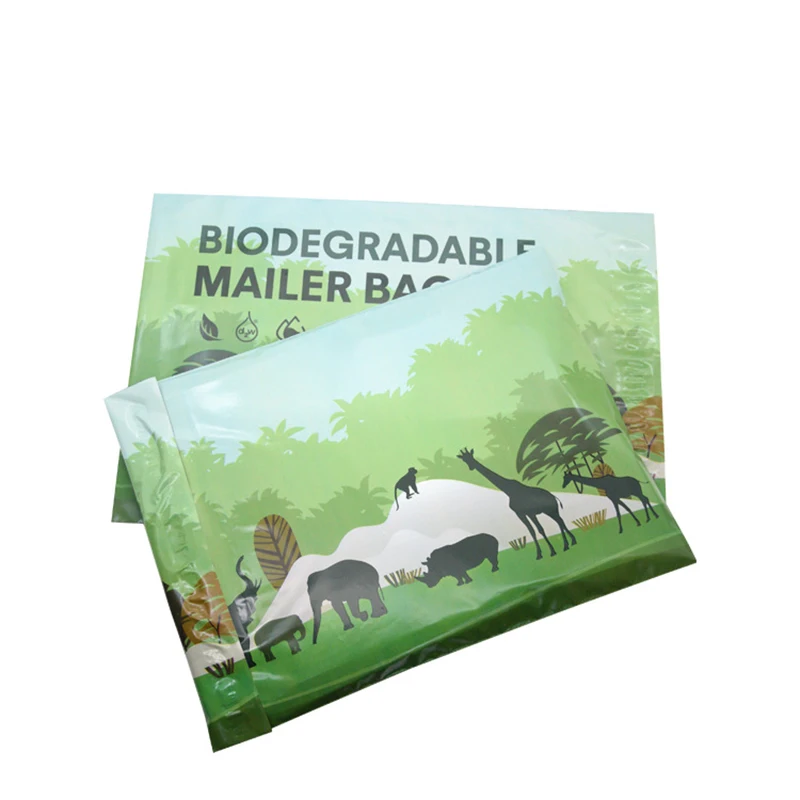 100 개/몫 분해 가능한 배송 가방 우편물 25.5x33cm 플라스틱 봉투 셀프 인감 폴 리 메일러 방수 우편 봉투 2 색