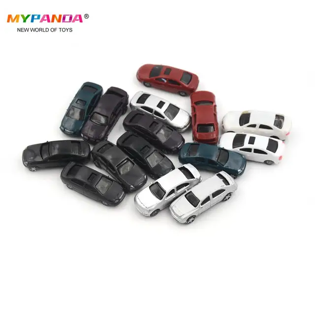 10pcs Painted  Car Model Building Train Layout Scale Ho (1:100) Cb100-3 Model Building Toy Kits For Kid Children 6