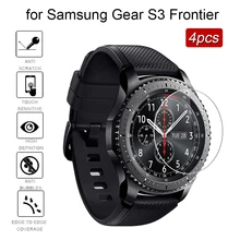 4 шт. закаленное стекло для samsung gear S3 Frontier, Смарт-часы, защитная пленка для экрана, царапины, ударопрочная, Взрывозащищенная, пузырьковая