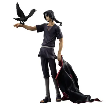 

23cm Anime NARUTO Uchiha Itachi With Crow Akatsuki Sharingan Shippuden Action Figure PVC Collection Movie Model Doll Cosplay Toy
