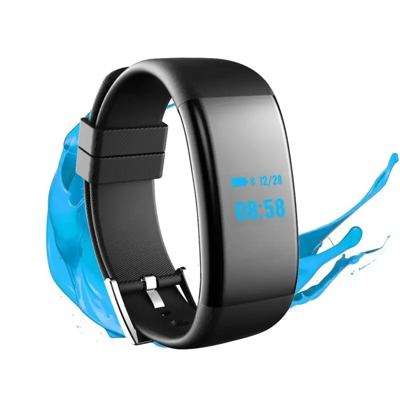 DF30 Bluetooth Smart Wristband OLED Color Screen Heart Rate Monitor Blood Pressure Call Reminder Sleep Monitor Smart Band