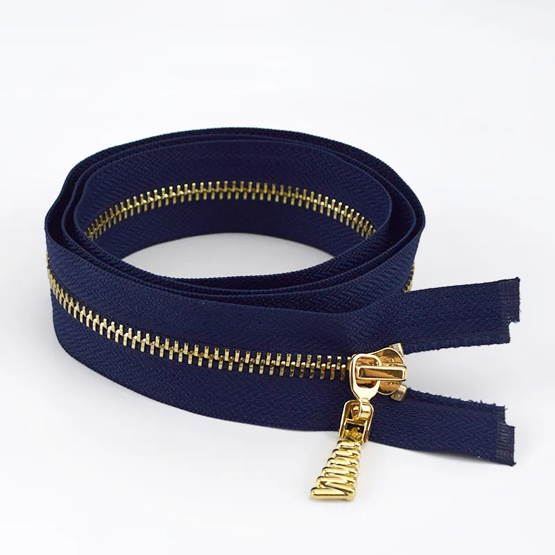 Navyblue 1/2 шт Meetee 85 см 5# Металлические молнии Авто замок open-конец молнии для куртки пальто DIY сумки Швейные аксессуары для художественного оформления - Цвет: Navyblue
