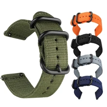 Нейлоновый Холст Ремешок Для Xiaomi huami Amazfit Stratos 2/2S PACE GTR 47 мм Смарт-часы аксессуары 22 мм спортивный браслет