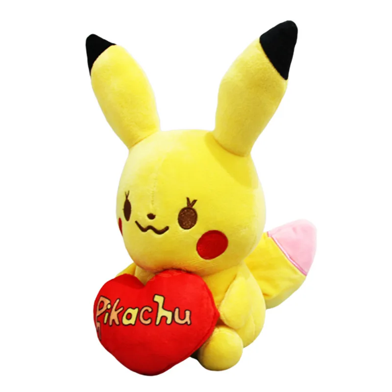 Takara Tomy Pokemon Мягкие игрушки чучела любовь Пикачу плюшевые куклы Raichu детские подарки