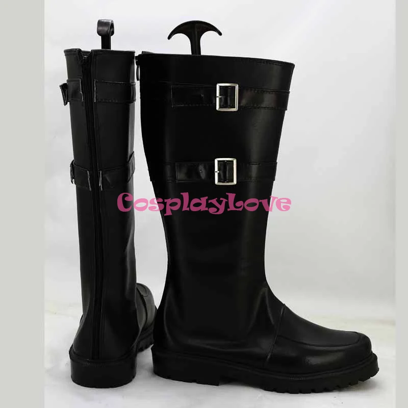 Sword Art Online Gun Gale Online SAO GGO Death Gun Black Shoes Cosplay Boots (4)