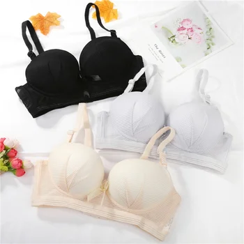

Women Thin Underwear Lace Student Girl Bras Wireless Comfortable Bra For Teenager Girls
