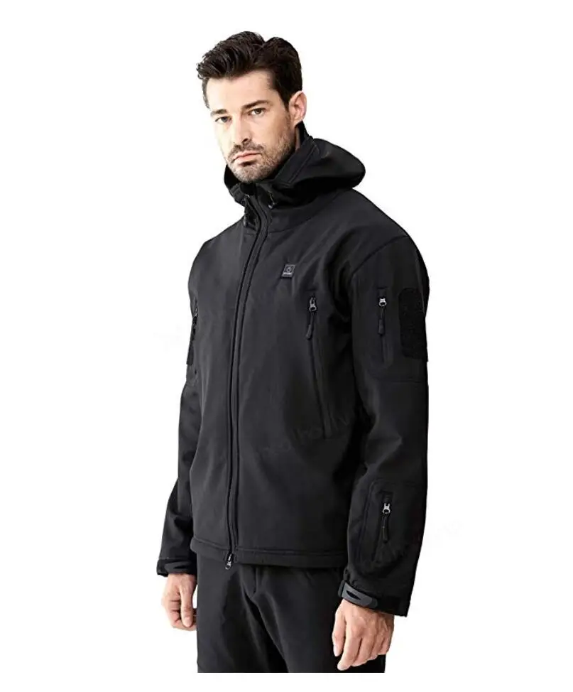 Hooded down jacket Углеродное волокно для верховой езды Fever костюм мужской легкий мягкий с подогревом куртка нагревательная пленка изоляция съемный капюшон батарея в комплекте - Цвет: Hooded down jacket