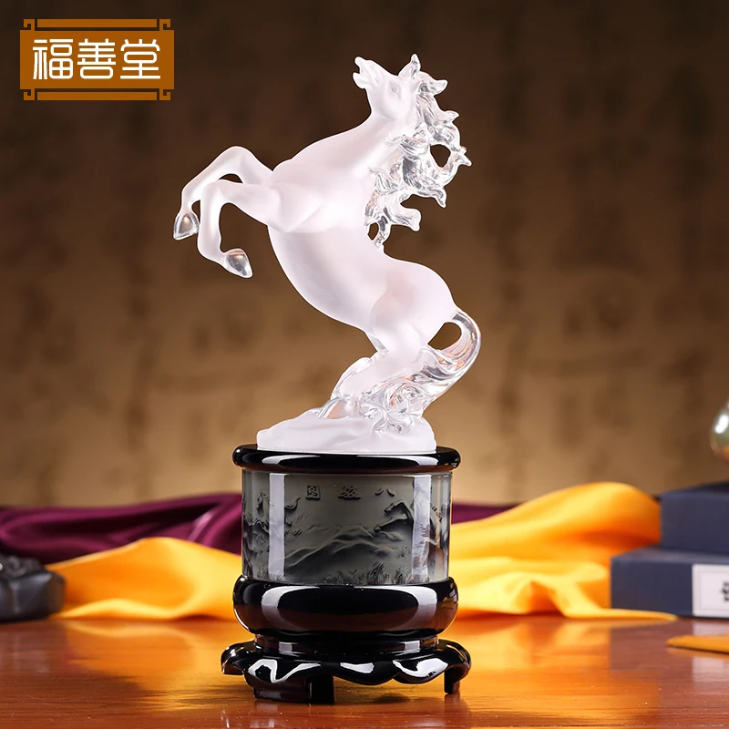 

Crystal horse decoration horse to success, lucky decoration crafts, business gifts