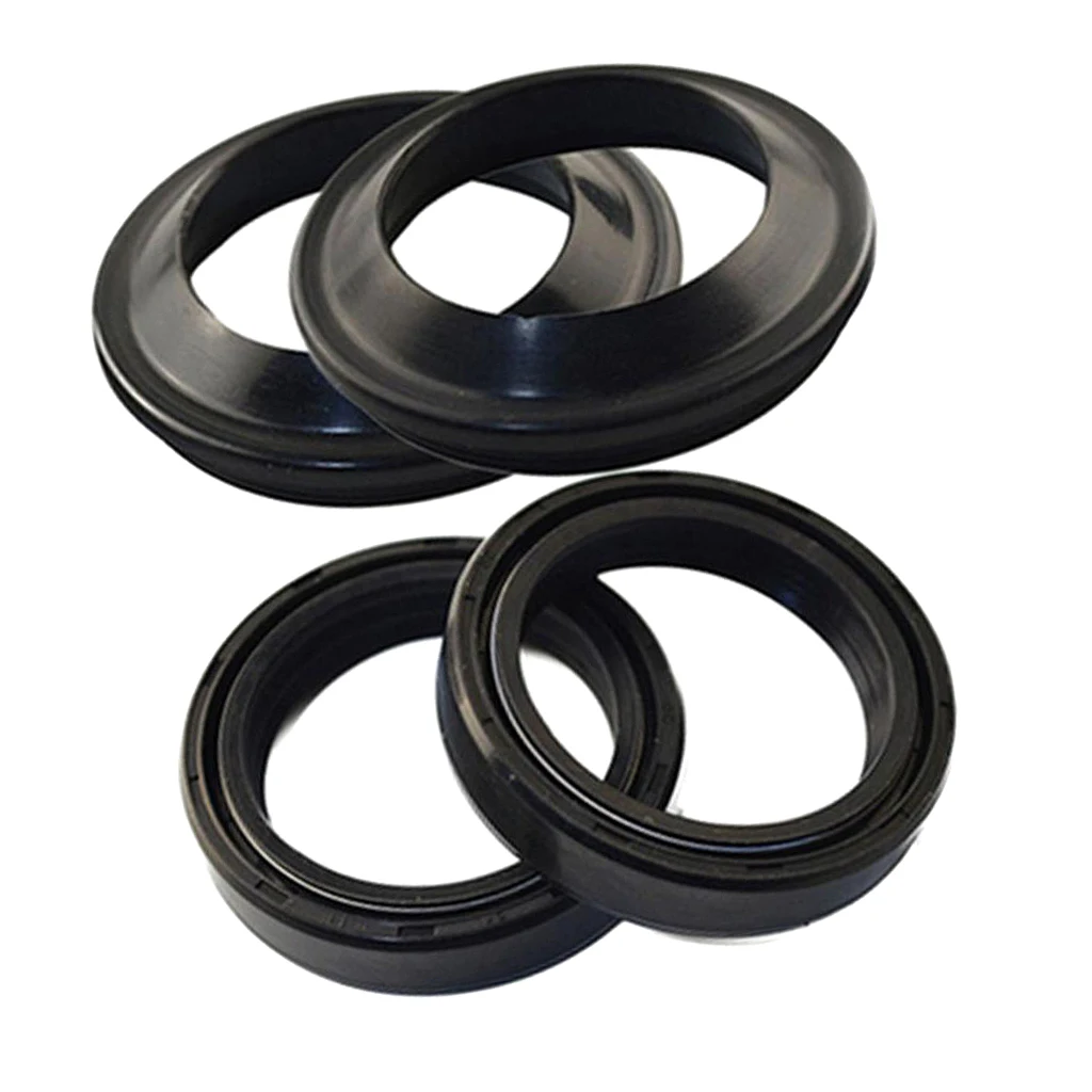 Motorcycle Rubber Front Fork Oil Dust Seals Kit Set 41mm x 54mm x 11mm