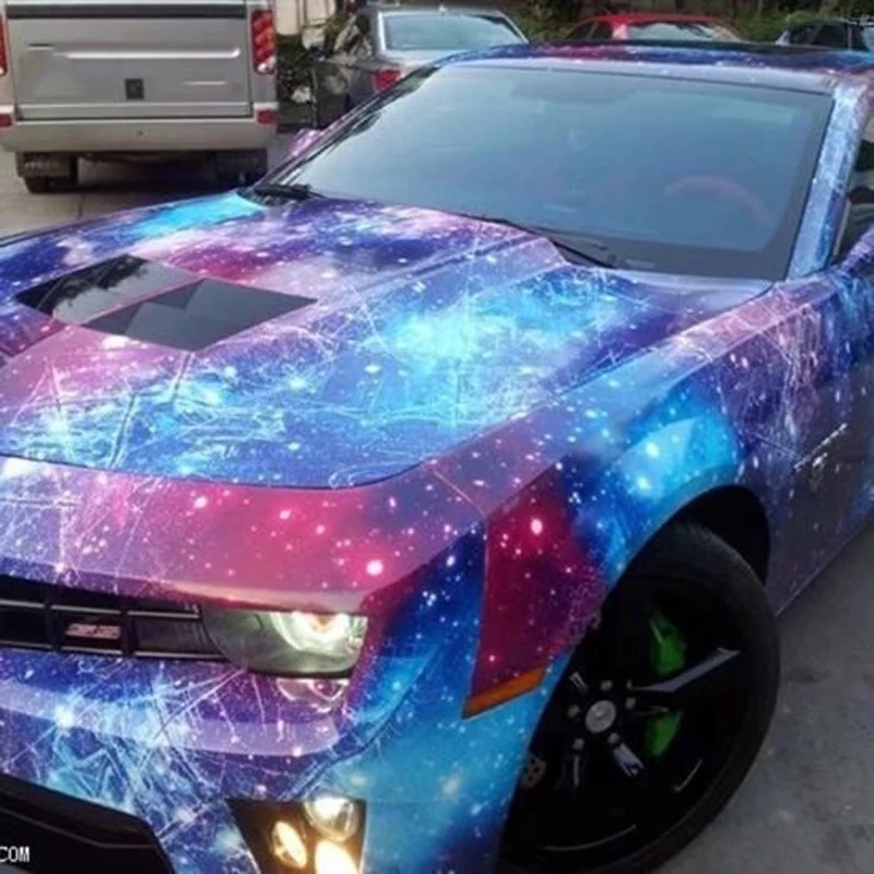 Звёздное небо с имитацией наклеек надписями &quotbomb&quot &quotкамуфляж автомобиль