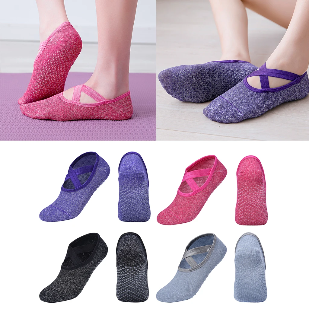 Calcetines antideslizantes para Pilates, medias de Ballet, Yoga, baile, Fitness, ejercicio, gimnasio, masaje, para proporcionar estabilidad en Yoga y Pilates - AliExpress Deportes y entretenimiento