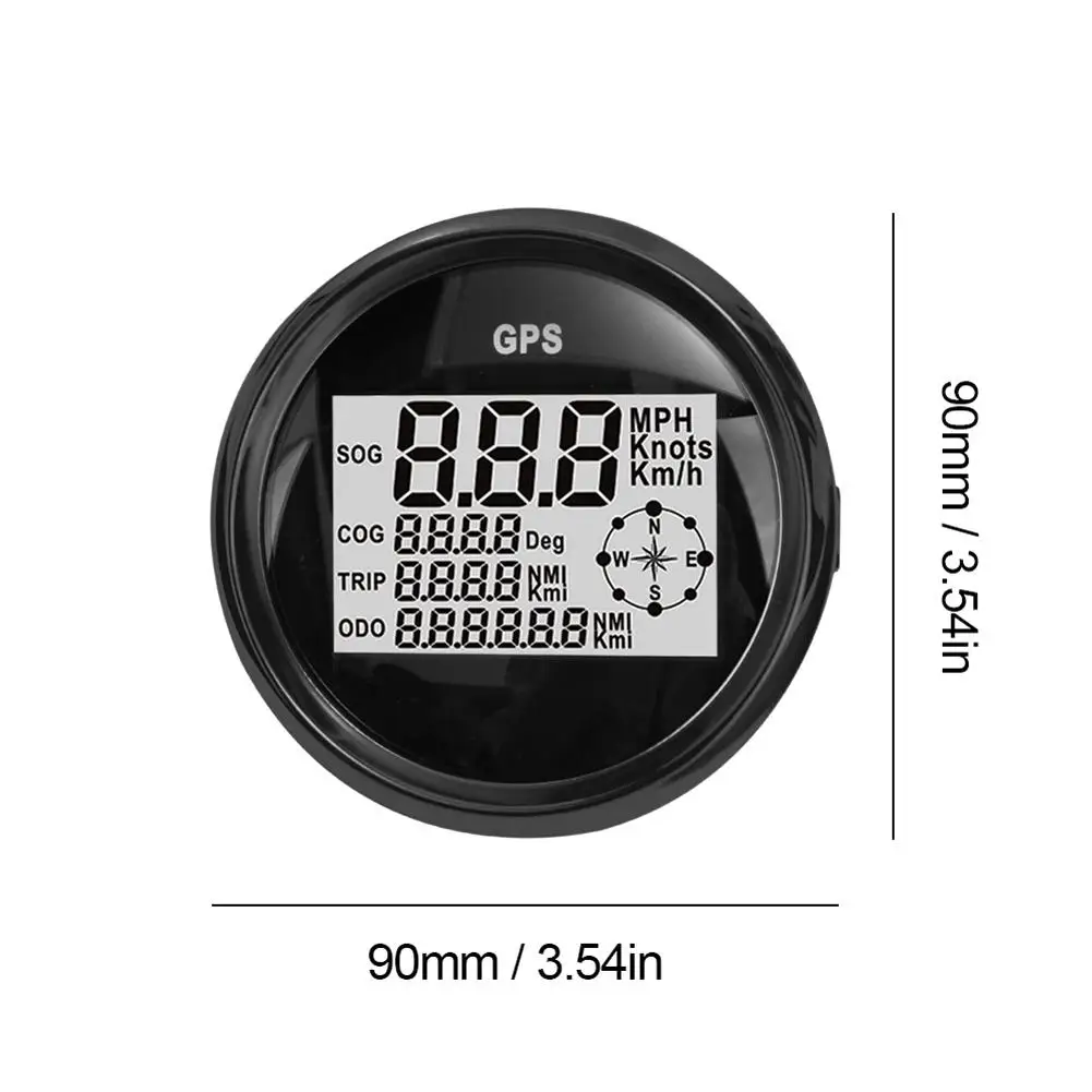 Gps измеритель скорости 0-999 узлов км/ч mph такометр одометр с подсветкой яхта судно мотоцикл Лодка цифровой датчик скорости