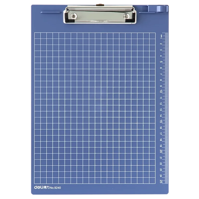 Deli 9240 Writing Board Clip Multi-functional Folder A4 Paper Plywood Hardware Mobile Phone Holder Metal Hook-Wall-Mounted