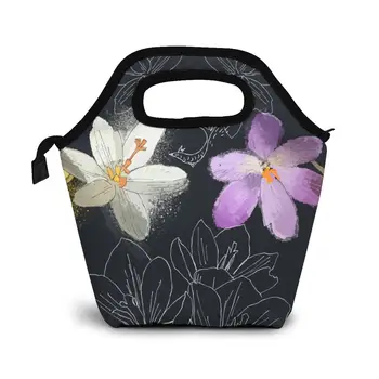 

Spring Saffron Lunch Bag Lunch/ice Bags Portable Insulated Picnic Food Box for Women Men