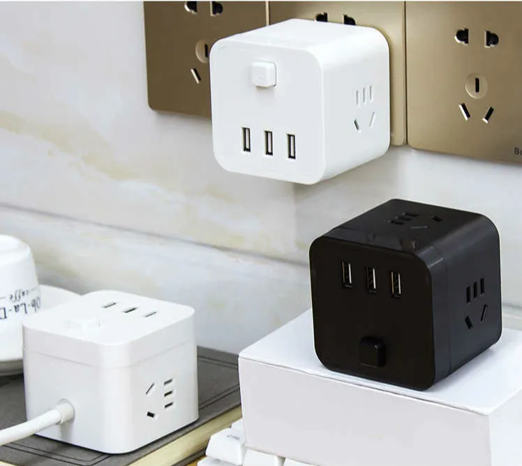 Топ бренд куб разъем модная вилка USB адаптер розетки интеллектное устройство передачи энергии полосы
