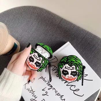 

Fashion straw hat Panda Green face monster Earphone Case Airpods 2 Silicone Case Soft Headphone Cover For Apple AirPods 1 pro