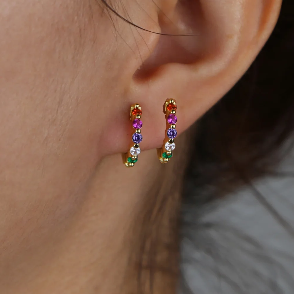 Классические минималистичные серьги для женщин разноцветные Украшения девушек
