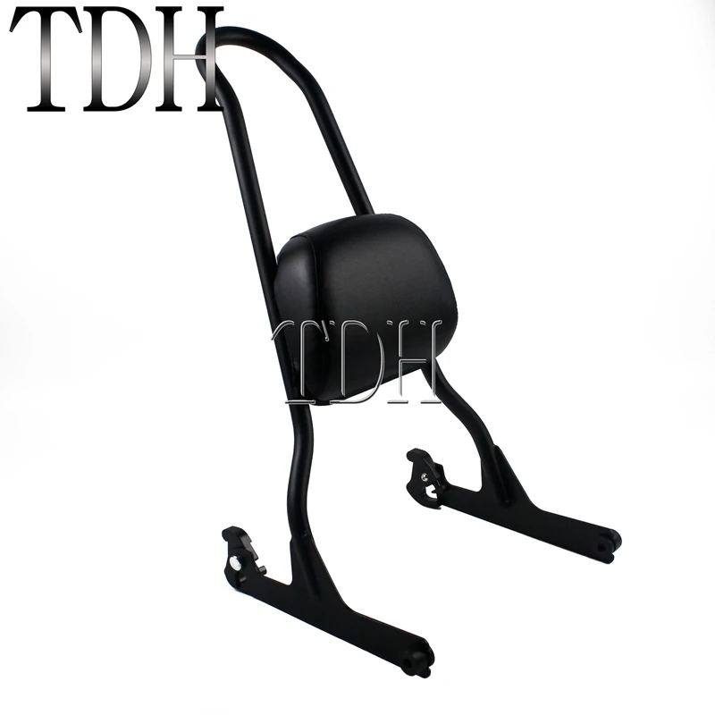 Черный мотоцикл пассажирский Сисси Бар спинка для Harley Softail Fat Boy 06-up FLSTF FLSTFB FLSTFBS FLSTSB Старая школа Сисси Бар - Цвет: Черный