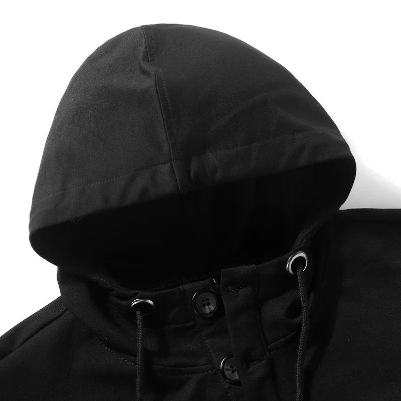Большой размер толстовка с капюшоном плюс размер 5XL 6XL 7XL 8XL 9XL Бюст 150 см осенне-зимнее мужское синее пальто с длинными рукавами большого размера